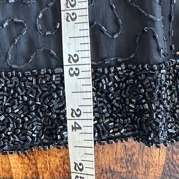 Laurence Kazar | Vintage Black Beaded Silk Jacket - Picture 8 of 8